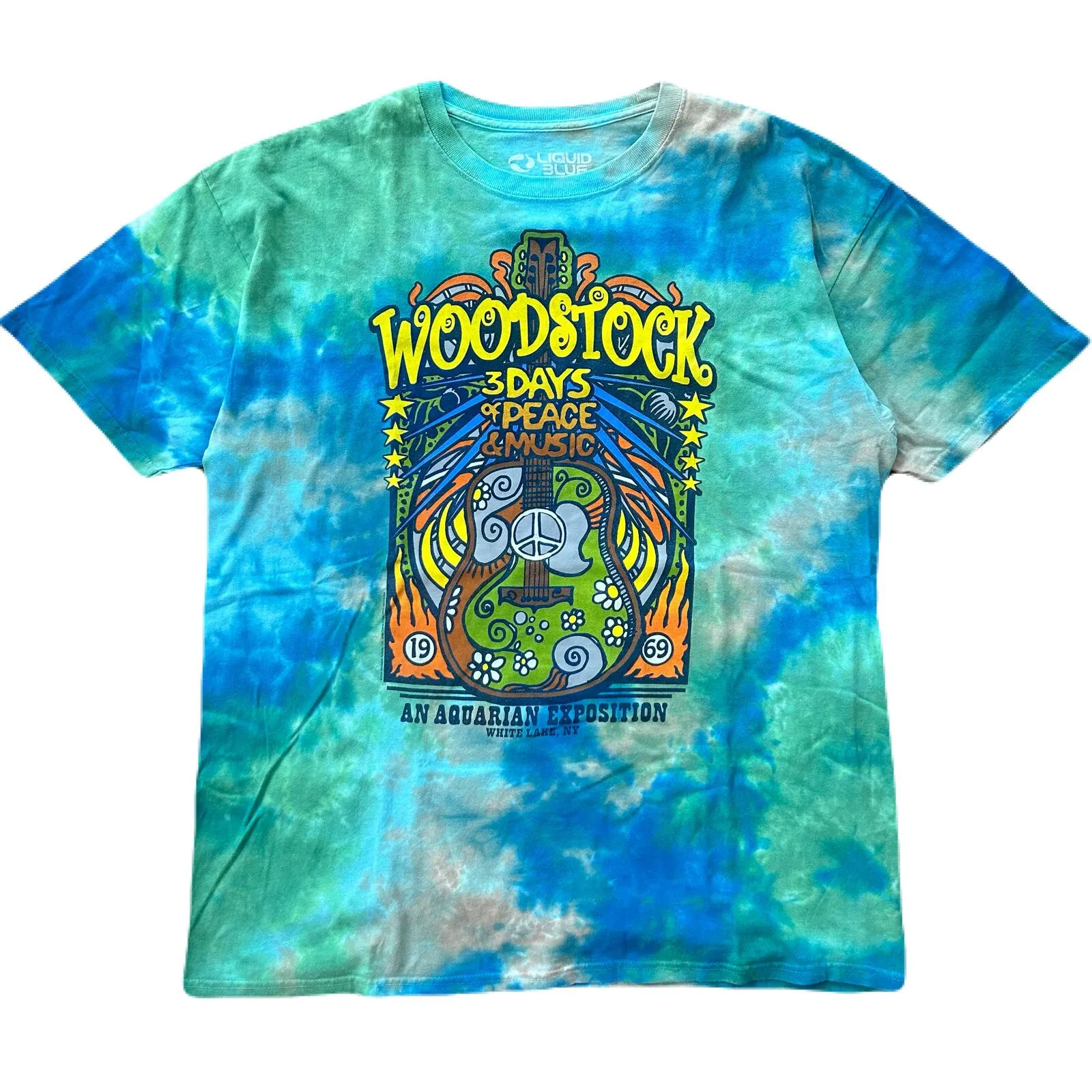 LIQUID BLUE Woodstock tie-dye T-shirt